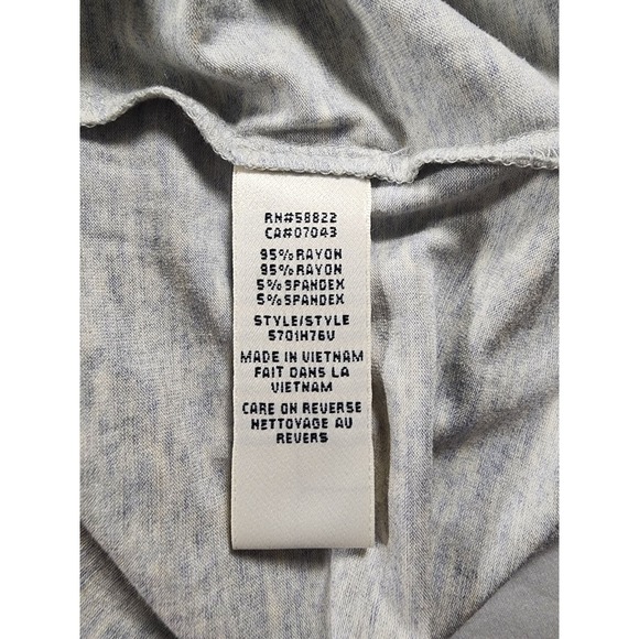 Max Studio Womens Loose Sleeveless Gray Tank Club Casual Size Medium - Picture 7 of 11